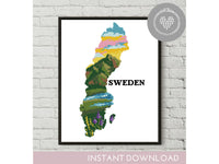 Sweden - Cross Stitch Pattern (Digital Format - PDF)
