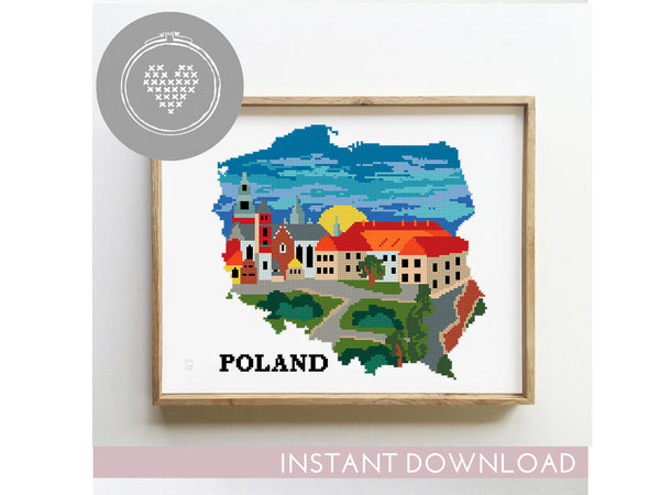 Poland - Cross Stitch Pattern (Digital Format - PDF)