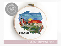 Poland - Cross Stitch Pattern (Digital Format - PDF)