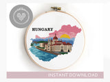 Hungary - Cross Stitch Pattern (Digital Format - PDF)