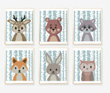 Woodland animals set - Cross Stitch Pattern (Digital Format - PDF)
