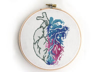 Galaxy heart - Cross Stitch Pattern (Digital Format - PDF)