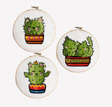 Cats cactus set - Cross Stitch Pattern (Digital Format - PDF)