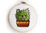 Cats cactus set - Cross Stitch Pattern (Digital Format - PDF)