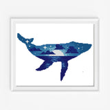 Whale - Cross Stitch Pattern (Digital Format - PDF)