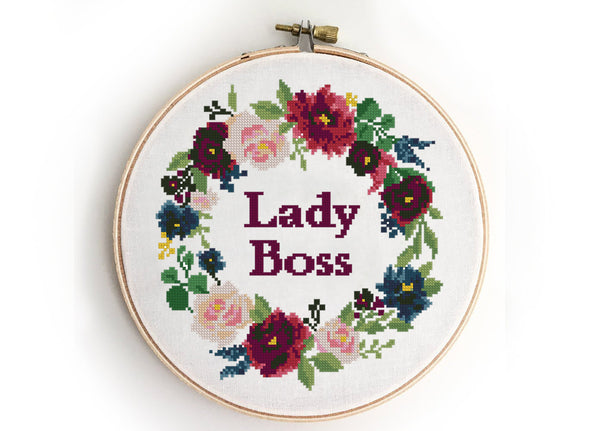 Lady Boss - Cross Stitch Pattern (Digital Format - PDF)