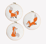 Set of 3 cute foxes - Cross Stitch Pattern (Digital Format - PDF)