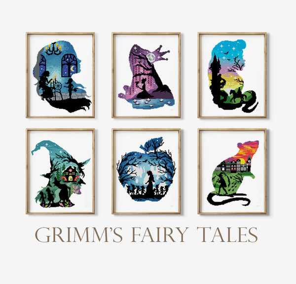 Fairy tales set  - Cross Stitch Pattern (Digital Format - PDF)