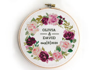 Floral wreath - Cross Stitch Pattern (Digital Format - PDF)