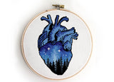 Landscape in heart - Cross Stitch Pattern(Digital Format - PDF)