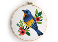 Bird on a branch - Cross Stitch Pattern (Digital Format - PDF)