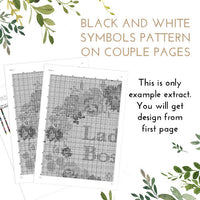 Set of 2 counted cross stitch patterns - Cross Stitch Pattern (Digital Format - PDF)