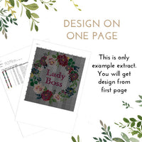 Wedding Mr & Mrs - Cross Stitch Pattern (Digital Format - PDF)