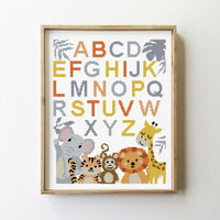 Nursery alphabet - Cross Stitch Pattern (Digital Format - PDF)