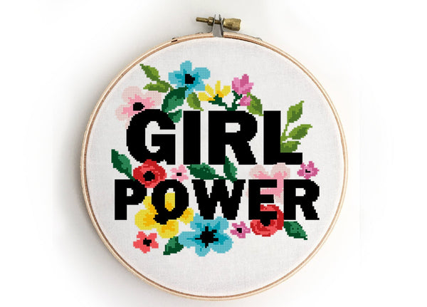 Girl Power - Cross Stitch Pattern (Digital Format - PDF)