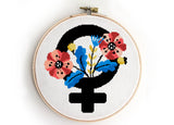 Set of 4 Feminist - Cross Stitch Pattern (Digital Format - PDF)