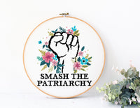 Smash the patriarchy - Cross Stitch Pattern (Digital Format - PDF)