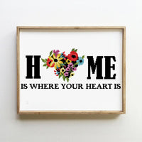 Home is where the heart is - Cross Stitch Pattern (Digital Format - PDF)