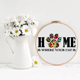 Home is where your cat is - Cross Stitch Pattern (Digital Format - PDF)