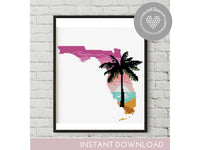 Florida state - Cross Stitch Pattern (Digital Format - PDF)
