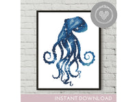 Galaxy octopus - Cross Stitch Pattern (Digital Format - PDF)