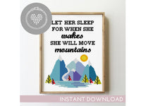Mountains - Cross Stitch Pattern (Digital Format - PDF)