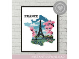 France - Cross Stitch Pattern (Digital Format - PDF)