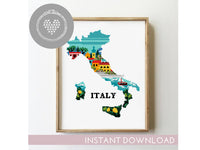 Italy - Cross Stitch Pattern (Digital Format - PDF)