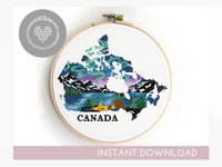 Canada - Cross Stitch Pattern (Digital Format - PDF)