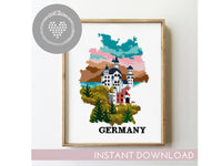 Germany - Cross Stitch Pattern (Digital Format - PDF)