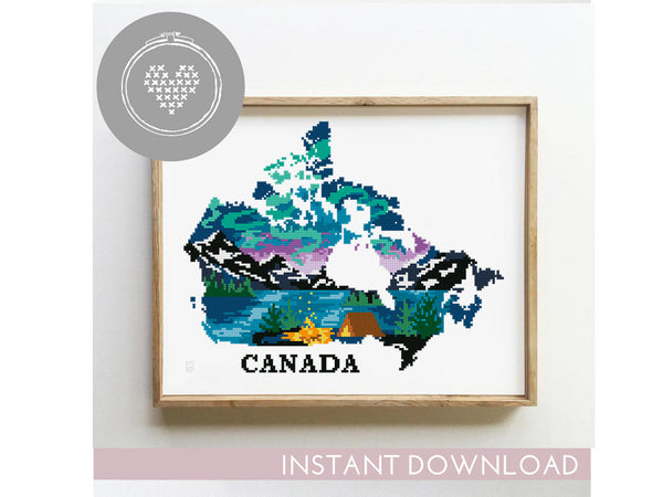 Canada - Cross Stitch Pattern (Digital Format - PDF)